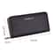 Long Saffiano Leather Wallet Large Capacity Zip Clutch 3