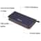 Long Saffiano Leather Wallet Large Capacity Zip Clutch 4