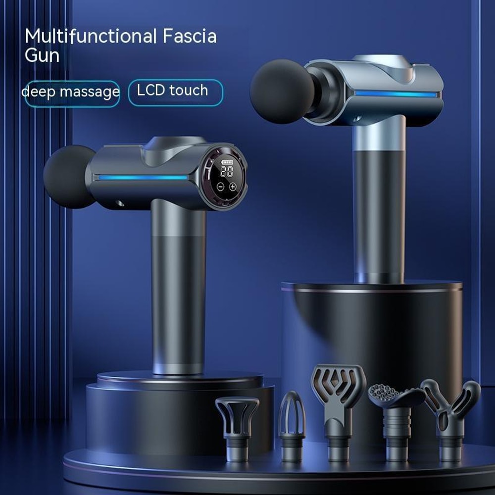 20Speed Touch Control Massage Gun With 6 Interchangeable Heads For Deep Muscle Relief 1