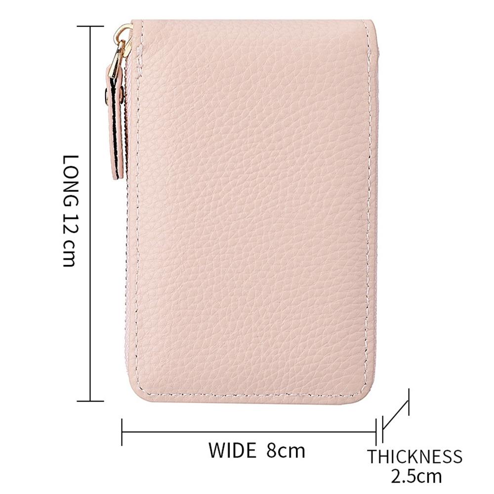 Largecapacity PU Leather Card Holder Zipper Coin Purse 1