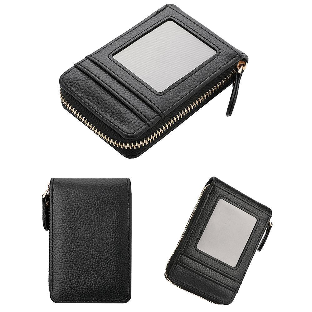 Largecapacity PU Leather Card Holder Zipper Coin Purse 2