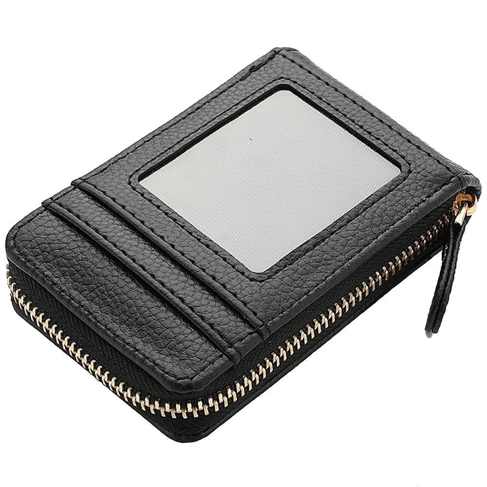 Largecapacity PU Leather Card Holder Zipper Coin Purse 7