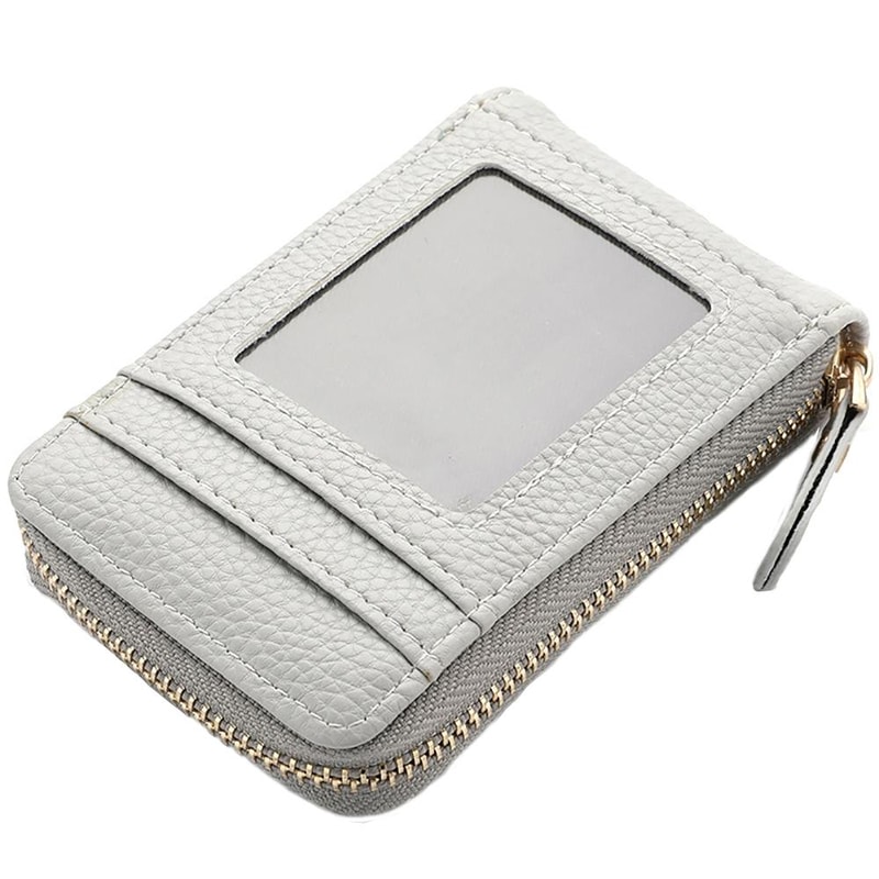 Largecapacity PU Leather Card Holder Zipper Coin Purse 8