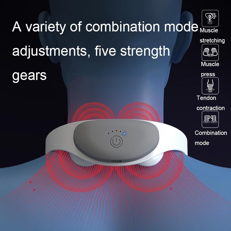 Advanced Cervical Spine Massager with TENS Microcurrent Pulse Therapy