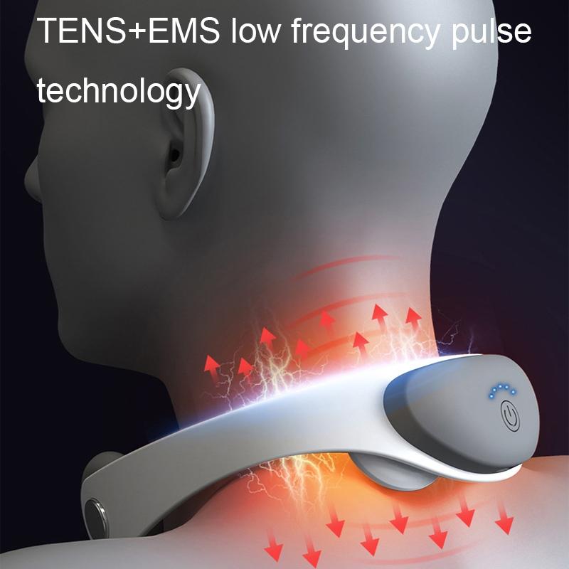 Advanced Cervical Spine Massager with TENS Microcurrent Pulse Therapy