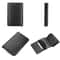 RFID Antitheft Plaid Leather Card Holder Wallet With Automatic Eject 2