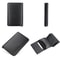 RFID Antitheft Plaid Leather Card Holder Wallet With Automatic Eject 2