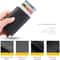 RFID Antitheft Plaid Leather Card Holder Wallet With Automatic Eject 3