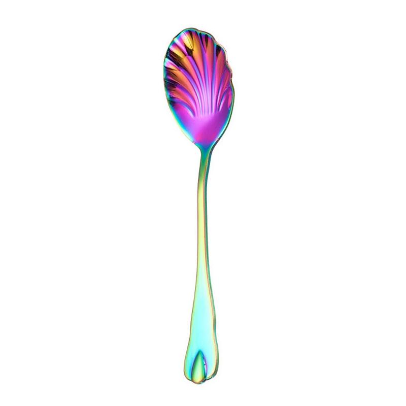 Premium Stainless Steel Water Droplet Ice Cream Coffee Spoon 9
