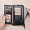 Men Retro Long Wallet With Hand Strap PU Leather Clutch Mobile Bag 4