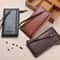 Men Retro Long Wallet With Hand Strap PU Leather Clutch Mobile Bag 0