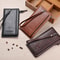 Men Retro Long Wallet With Hand Strap PU Leather Clutch Mobile Bag 0