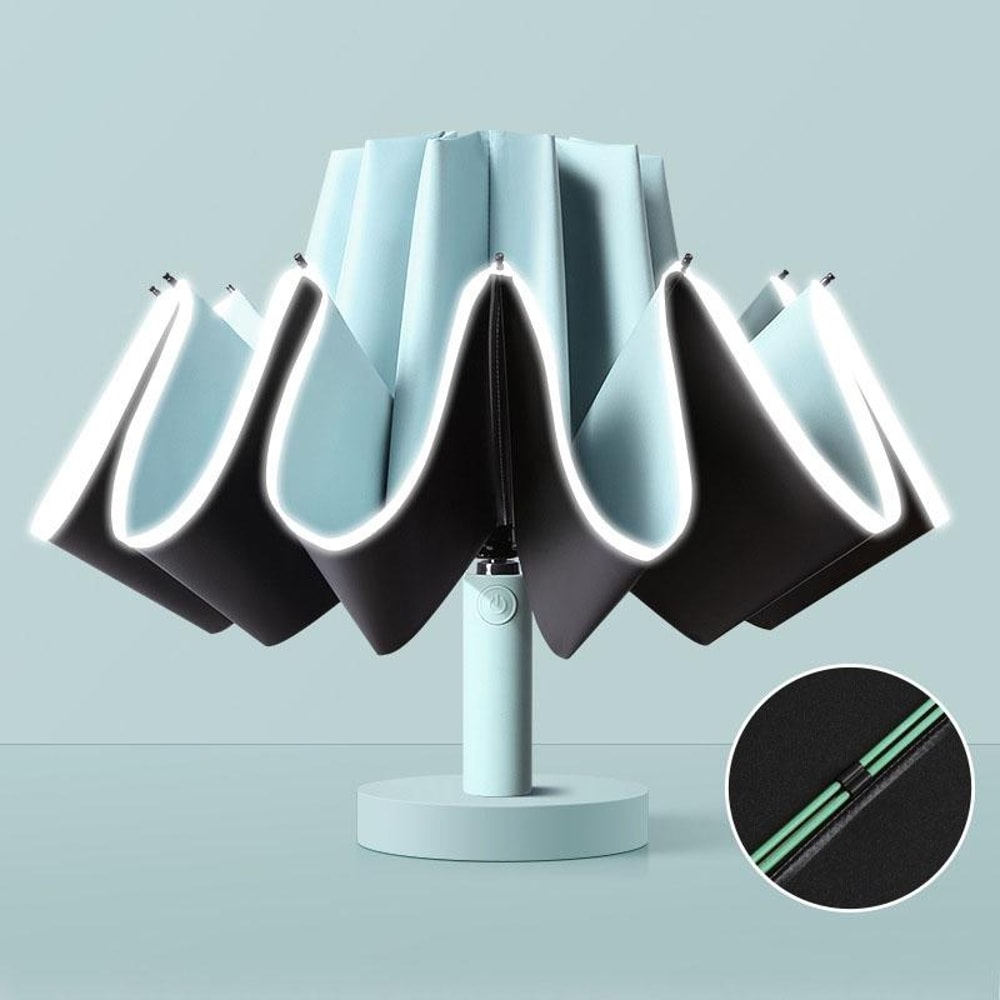Ultra Durable 20 Rib Reverse Automatic Folding Sun Umbrella Rain Sun Protection 15