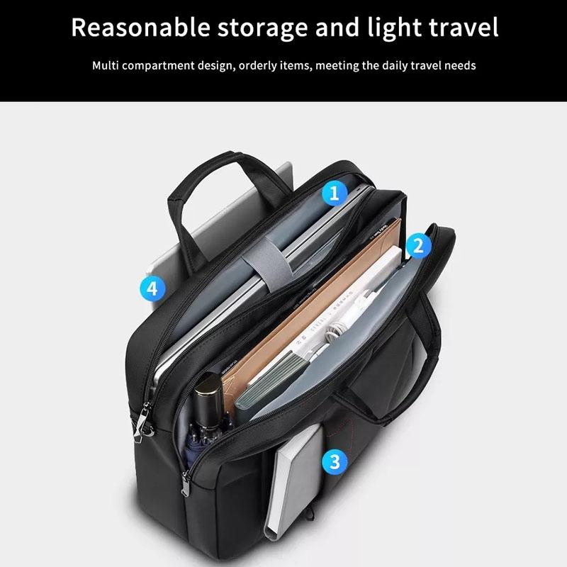 Premium Multifunctional Waterproof Laptop Briefcase for Business