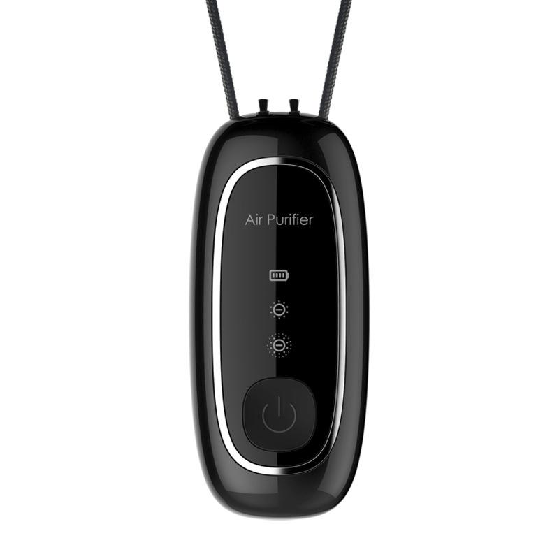 Portable DualBrush Negative Ion Neck Air Purifier For Travel Home 13