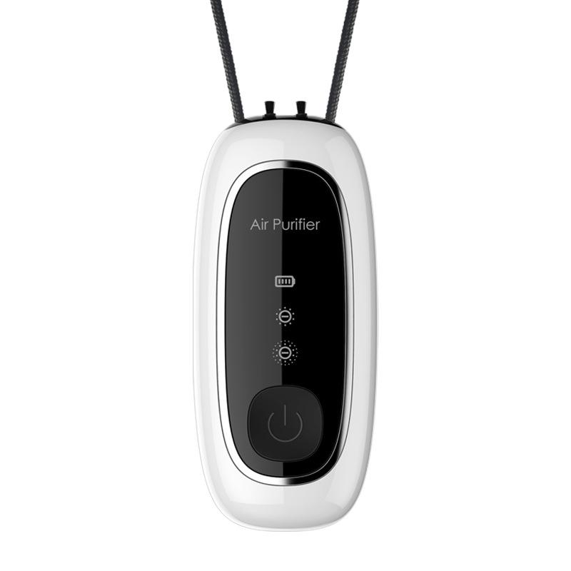 Portable DualBrush Negative Ion Neck Air Purifier For Travel Home 12