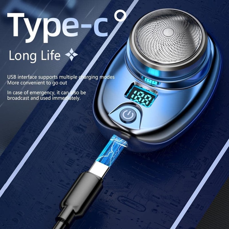Portable Electric Shaver Mini Washable Travel Razor 2