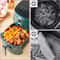 Premium 2 Layer Silicone Air Fryer Tray Insert With Handles Reusable Foldable Air Fryer Basket 6