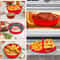 Premium 2 Layer Silicone Air Fryer Tray Insert With Handles Reusable Foldable Air Fryer Basket 7