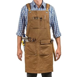 heavy-duty canvas work apron for carpenters, electricians & gardeners