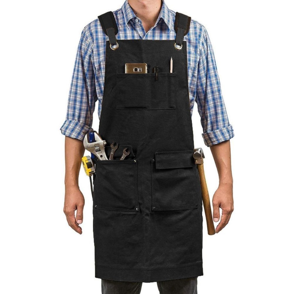 HeavyDuty Canvas Work Apron For Carpenters Electricians Gardeners 7