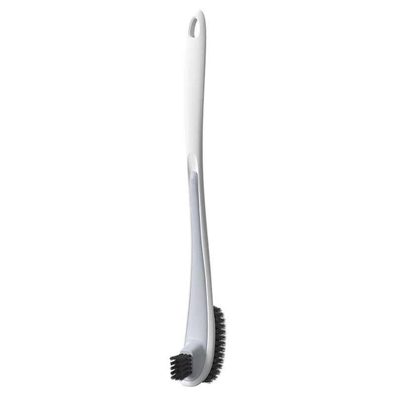 DoubleSided Toilet Brush With Soft Bristles And Long Handle For Deep Cleaning 9