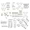 85pcs Stainless Steel Piercing Jewelry Set for Nose Lip Eyebrow