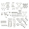 85pcs Stainless Steel Piercing Jewelry Set for Nose Lip Eyebrow