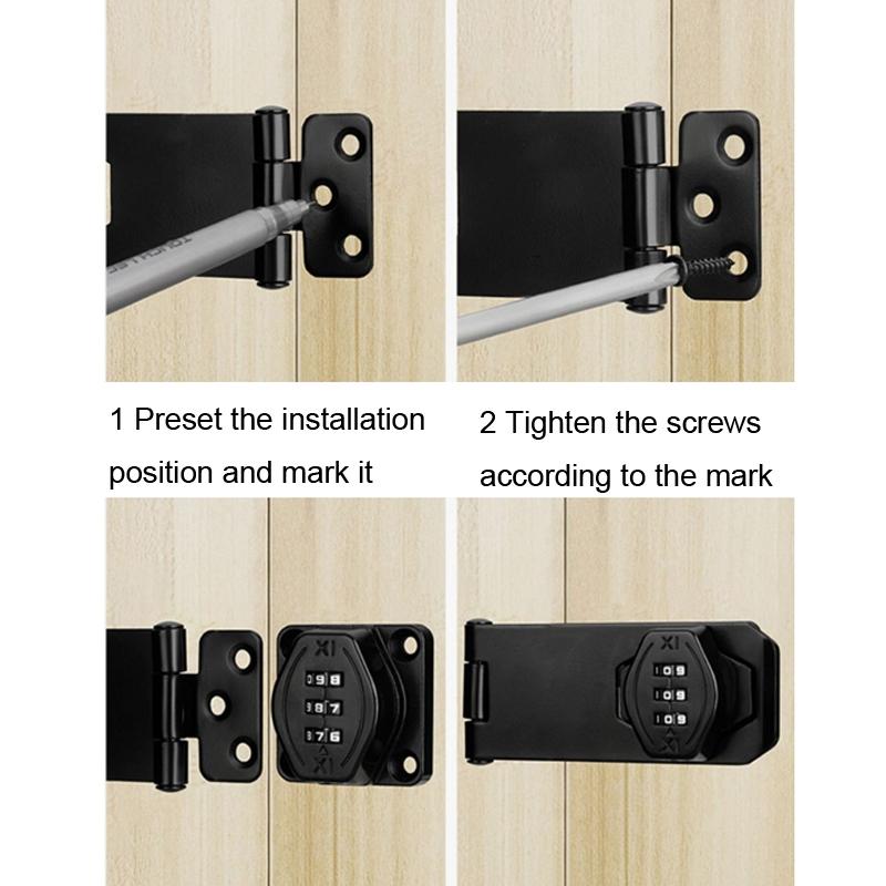 Keyless DualUse Cabinet Drawer AntiTheft Lock 2