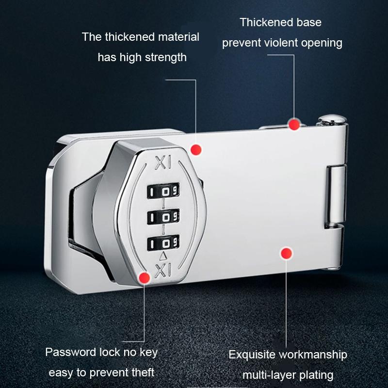 Keyless DualUse Cabinet Drawer AntiTheft Lock 9