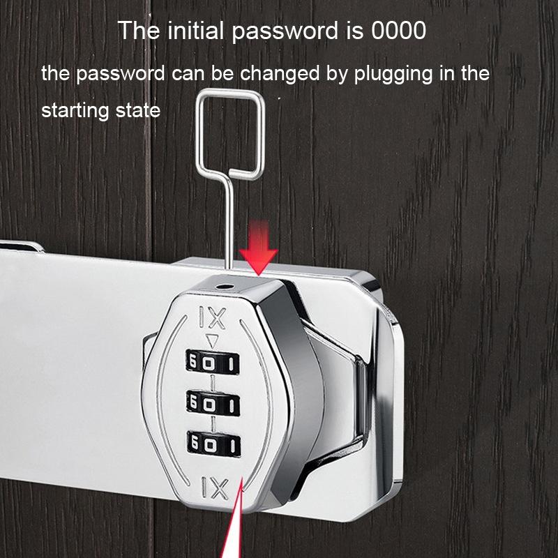 Keyless DualUse Cabinet Drawer AntiTheft Lock 10