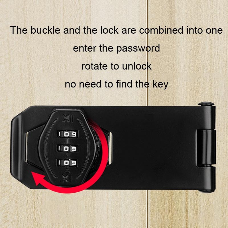 Keyless DualUse Cabinet Drawer AntiTheft Lock 8
