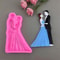 Premium Bride and Groom Silicone Chocolate Mold for Cakes & DIY Crafts