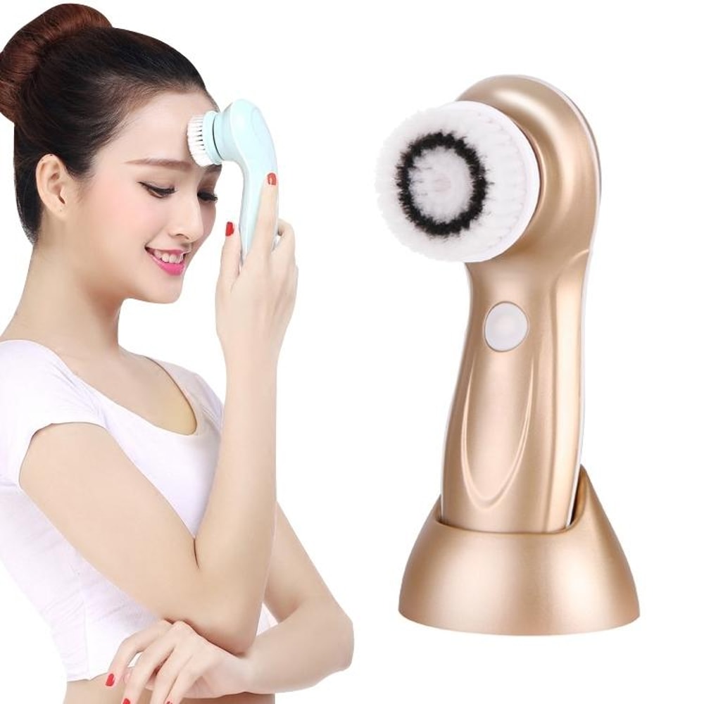 3-in-1 USB Charging Facial Cleansing Brush for Deep Pore & Blackhead Removal