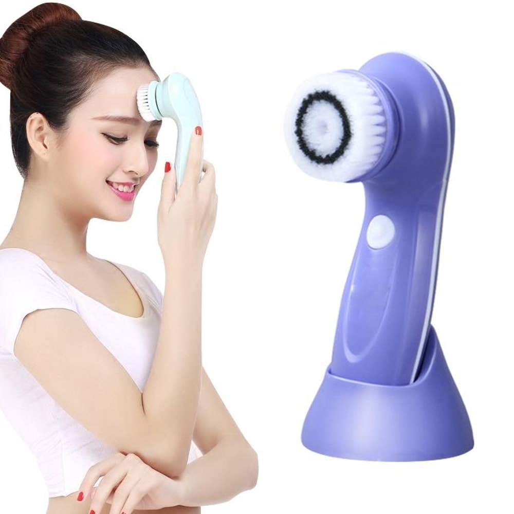 3-in-1 USB Charging Facial Cleansing Brush for Deep Pore & Blackhead Removal