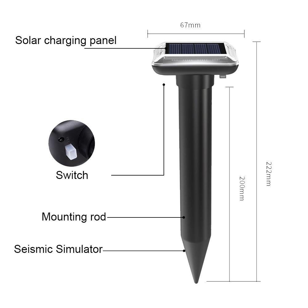 Solar Outdoor Waterproof Solar Animal Repeller Garden Yard Outdoor Pest Repeller 1
