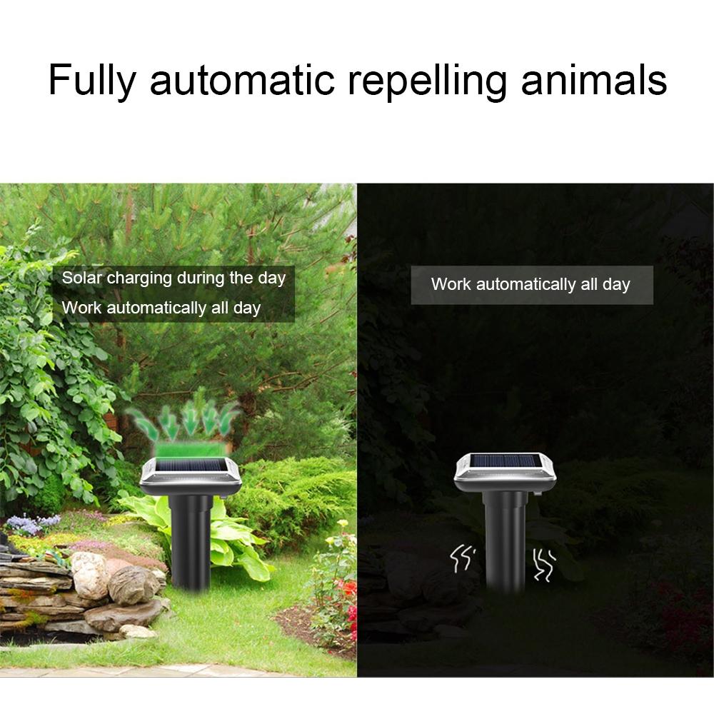 Solar Outdoor Waterproof Solar Animal Repeller Garden Yard Outdoor Pest Repeller 3