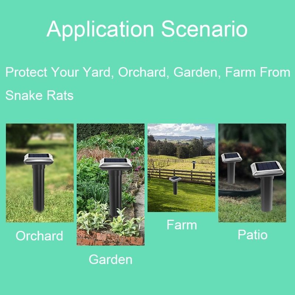 Solar Outdoor Waterproof Solar Animal Repeller Garden Yard Outdoor Pest Repeller 7
