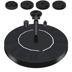 solar powered floating water fountain for garden bird bath