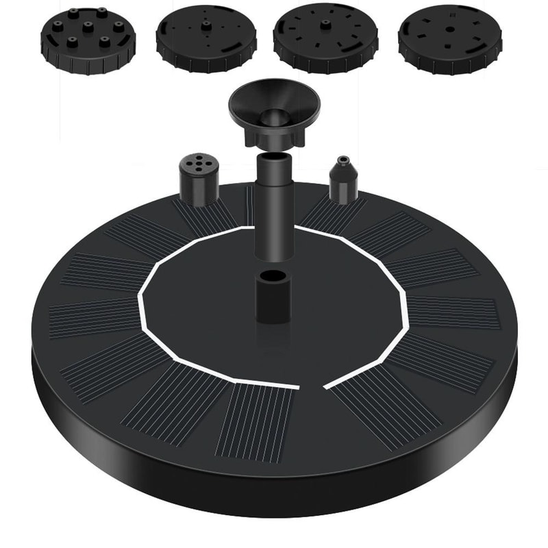 Solar Powered Floating Water Fountain for Garden Bird Bath