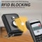 Premium Leather AirTag Wallet With Zipper For Apple AirTag Holder 6