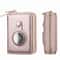 Premium Leather AirTag Wallet With Zipper For Apple AirTag Holder 12