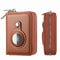 Premium Leather AirTag Wallet With Zipper For Apple AirTag Holder 11
