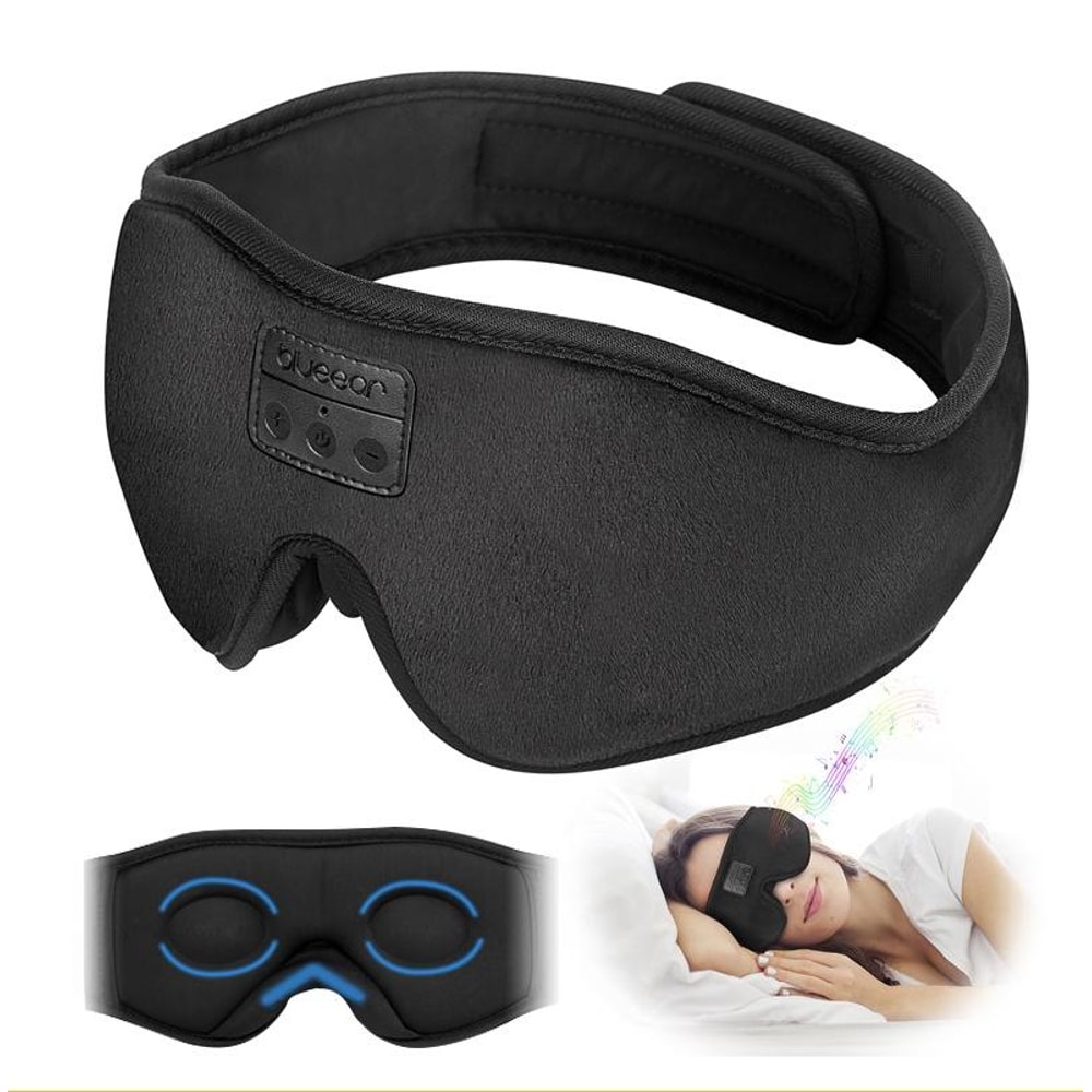 EM4 Bluetooth Sleep Mask With Wireless Headphones And 3D Blackout Eye Protection 1