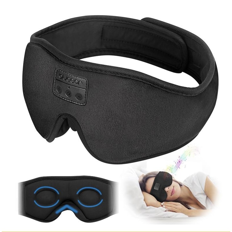 EM4 Bluetooth Sleep Mask With Wireless Headphones And 3D Blackout Eye Protection 1
