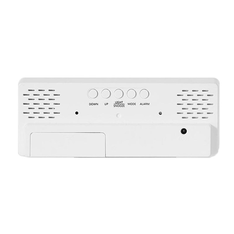 Smart LED Digital Alarm Clock With Voice Control Temperature Display Adjustable Brightness 4