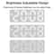 Smart LED Digital Alarm Clock With Voice Control Temperature Display Adjustable Brightness 5