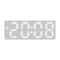 Smart LED Digital Alarm Clock With Voice Control Temperature Display Adjustable Brightness 12