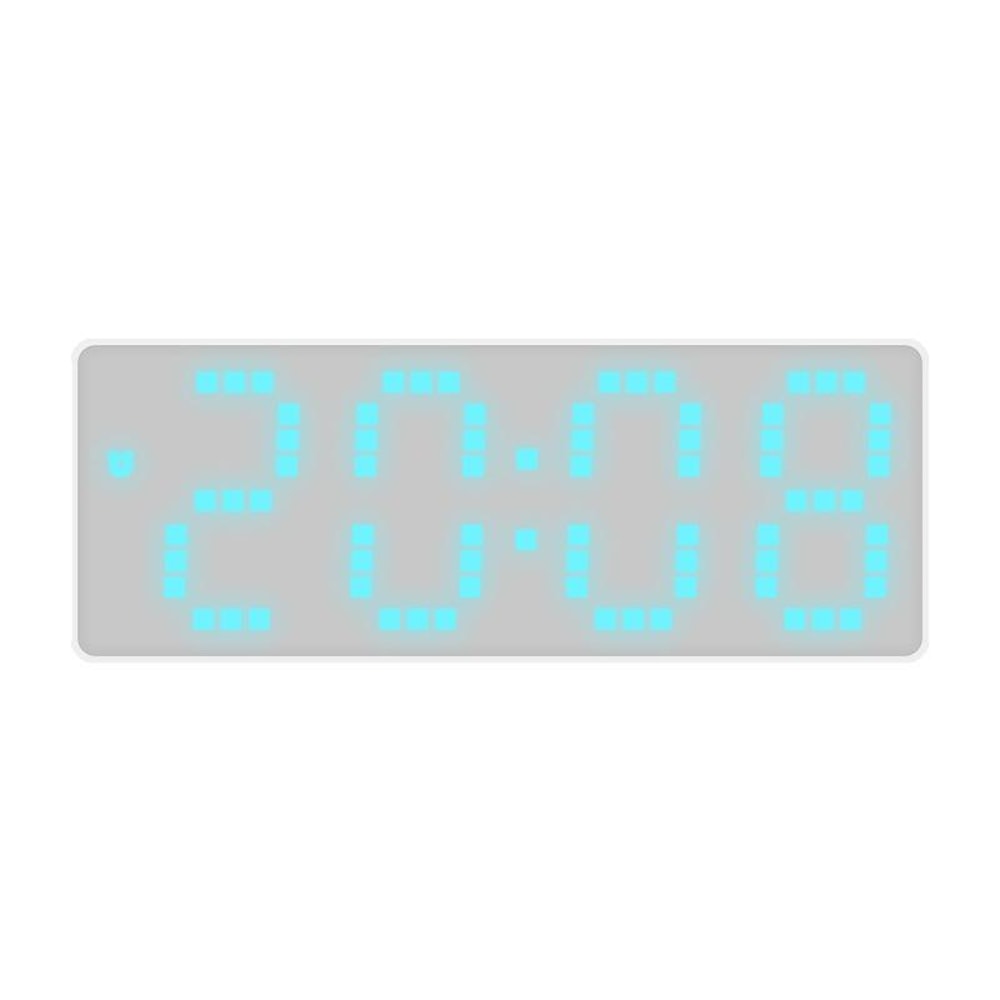 Smart LED Digital Alarm Clock With Voice Control Temperature Display Adjustable Brightness 6