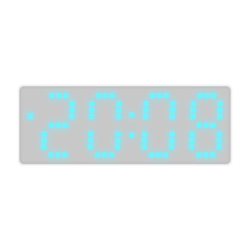 Smart LED Digital Alarm Clock With Voice Control Temperature Display Adjustable Brightness 6